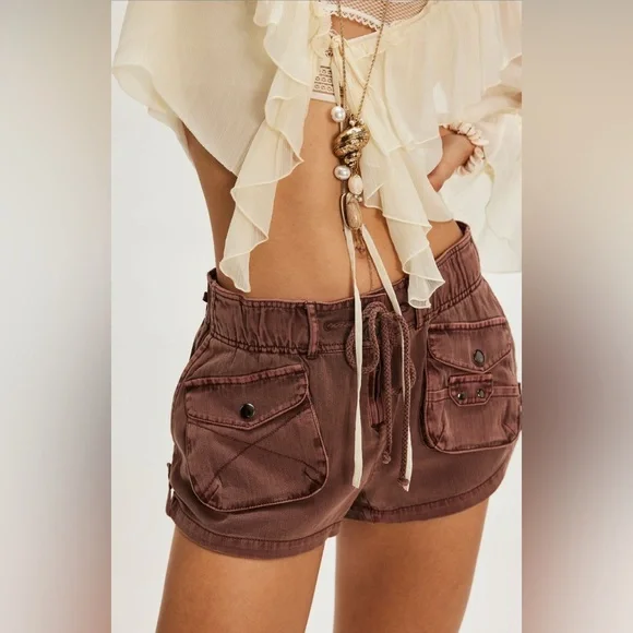 Free People| ‘Waimea Cargo Shorts’ - Picture 1 of 9